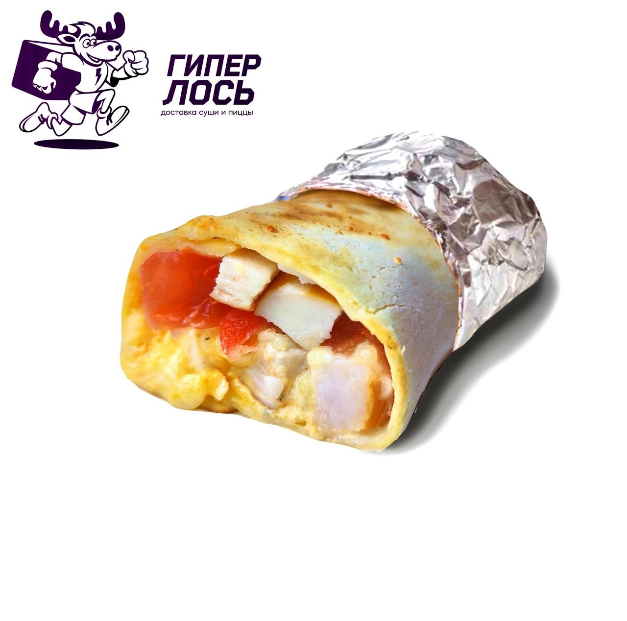 Фото Лосярик с курицей